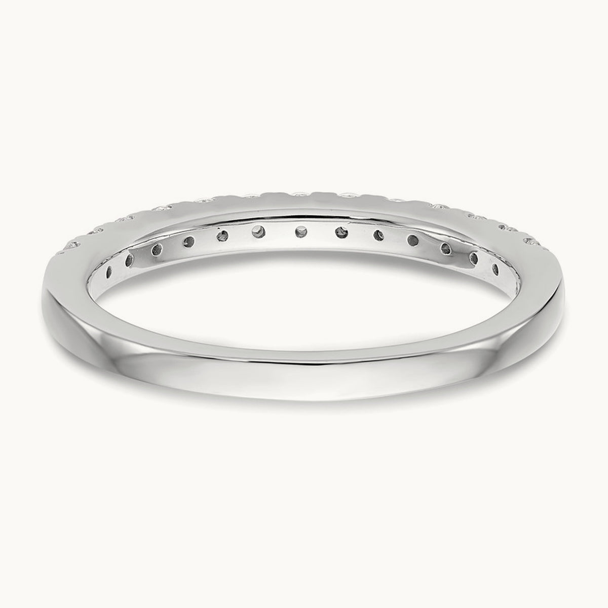 Diamond Wedding Band, 14K White Gold
