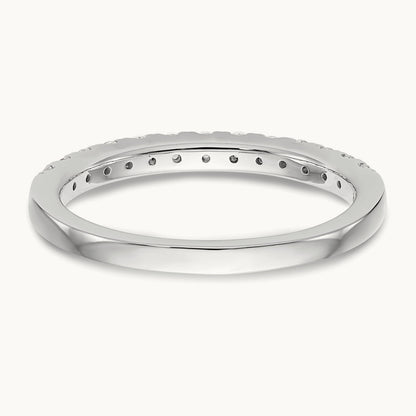 Diamond Wedding Band, 14K White Gold