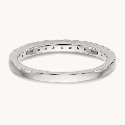 Diamond Wedding Band, 14K White Gold