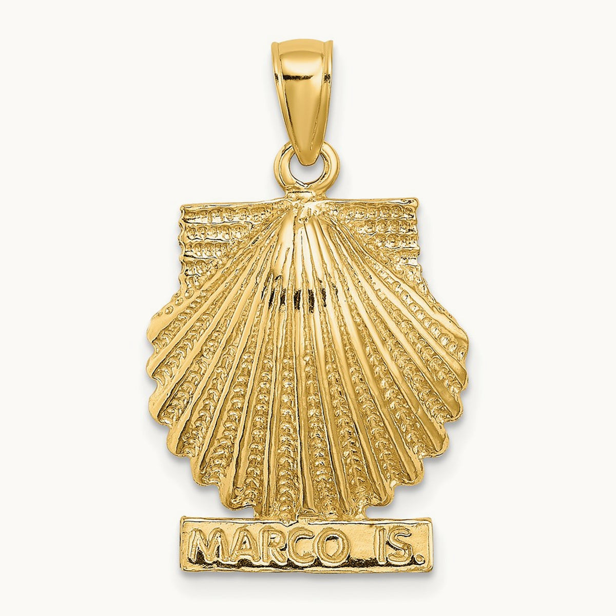 MARCO IS. Scallop Shell Charm, 14K