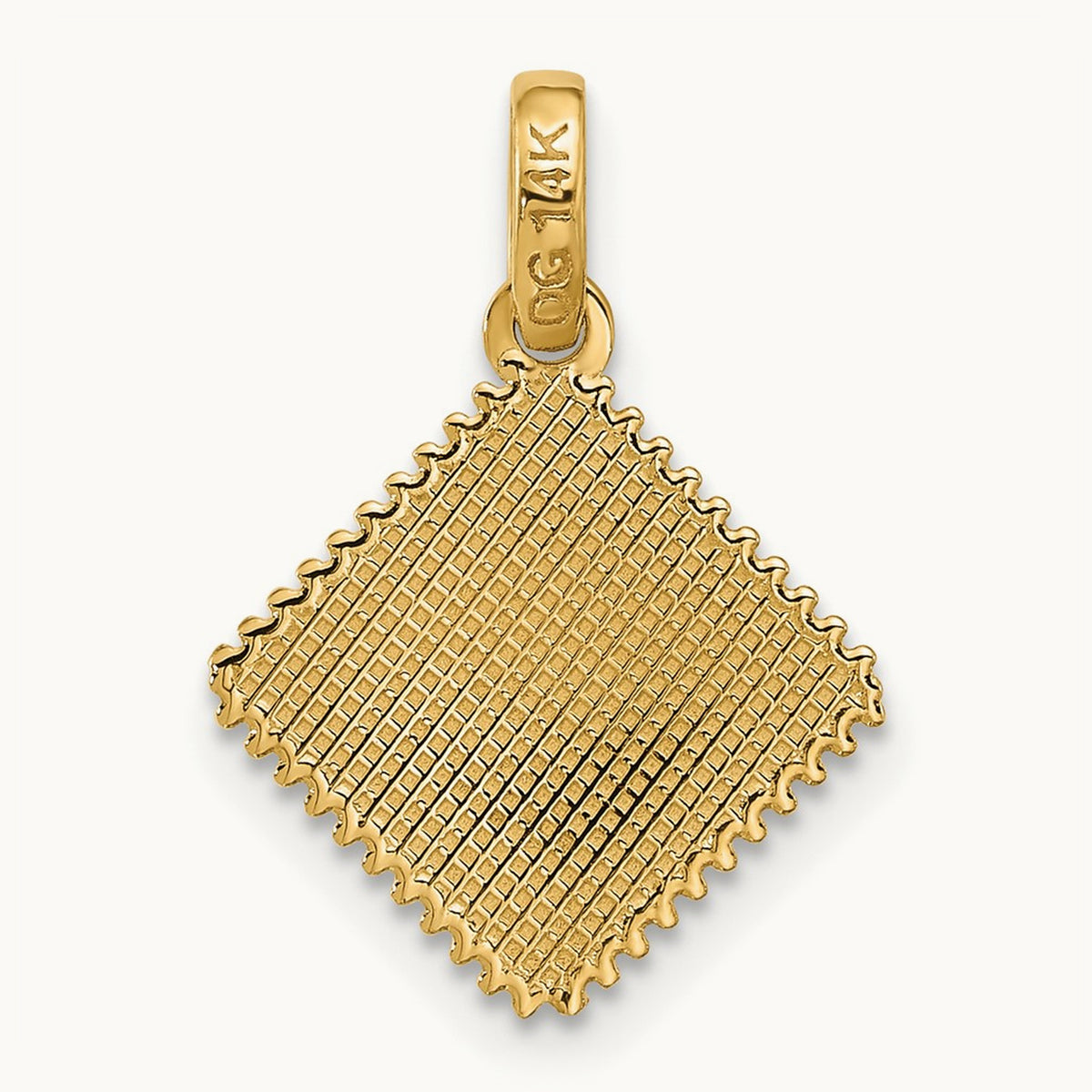 Fancy Ravioli, 14K Yellow Gold