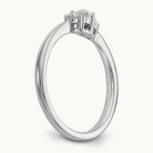 First Promise Complete Diamond Promise/Engagement Ring, 14K White Gold