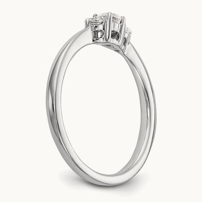 First Promise Complete Diamond Promise/Engagement Ring, 14K White Gold