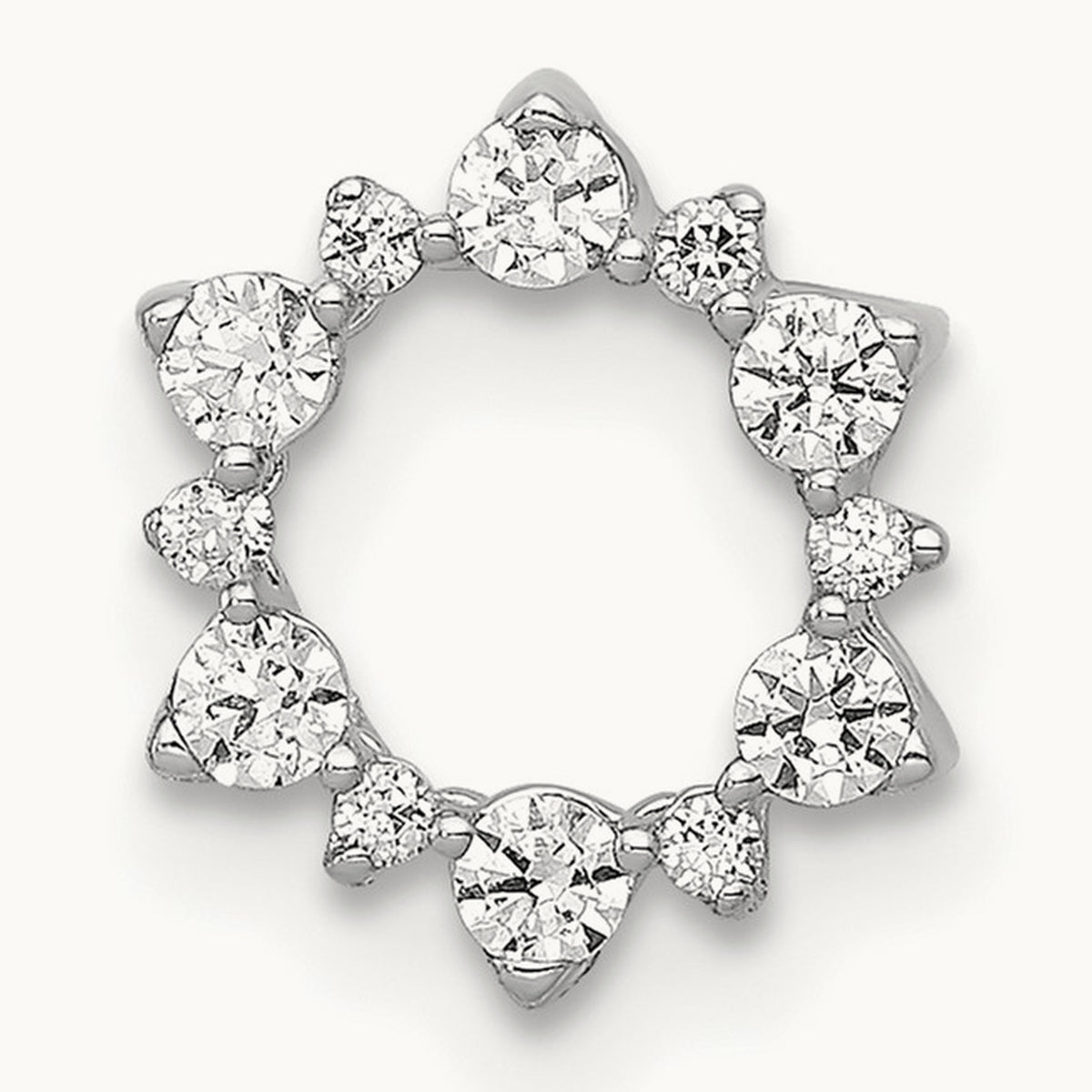Diamond Fancy Circle Chain Slide — 9mm