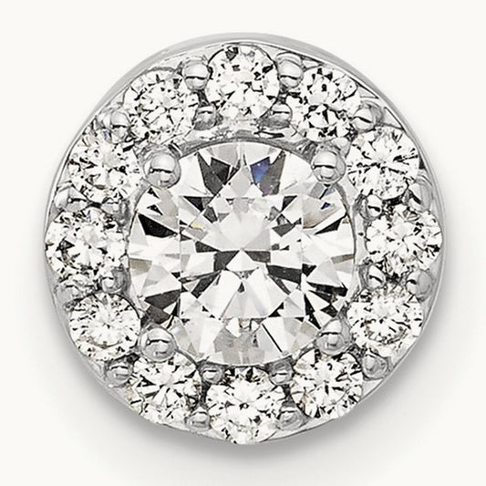 Halo Chain Slide Pendant, 0.50-1.00 ct tw Lab-Grown Diamond