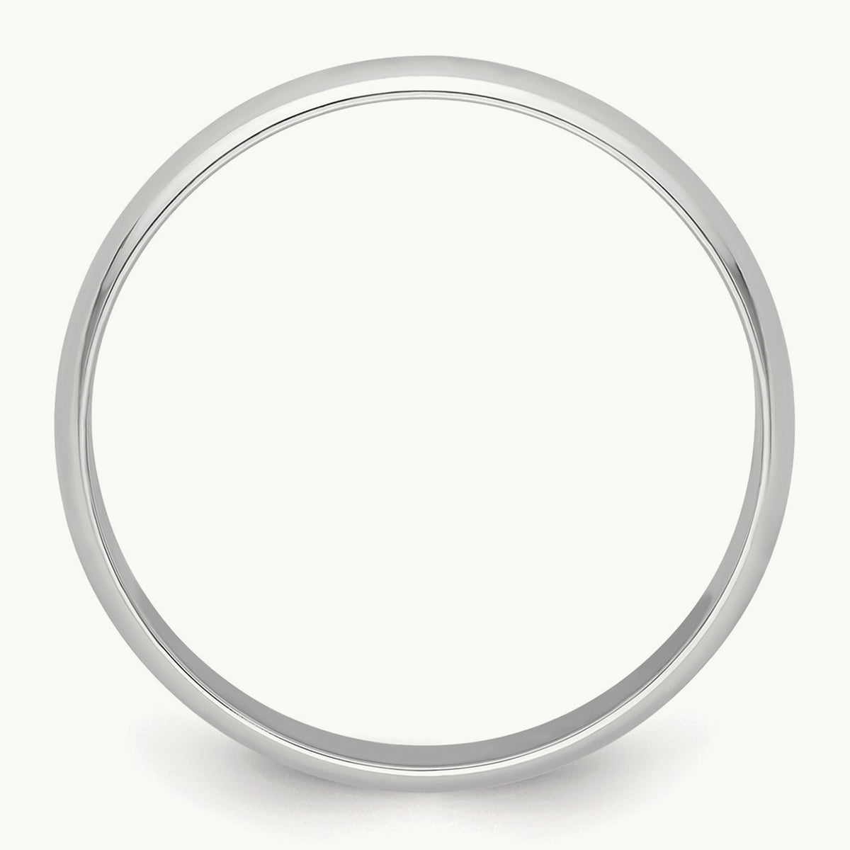 Half-Round Featherweight Band — 4mm
