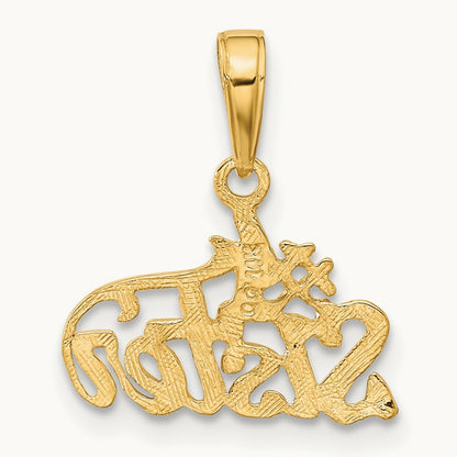 #1 SISTER Pendant, 14K
