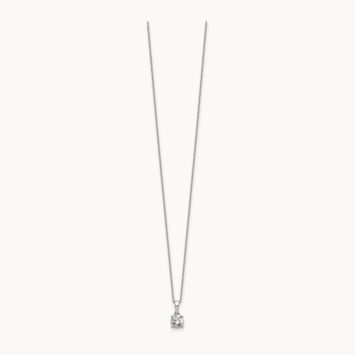 Solitaire Pendant Necklace, 0.50 ct tw Lab-Grown Diamond