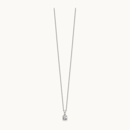 Solitaire Pendant Necklace, 0.50 ct tw Lab-Grown Diamond