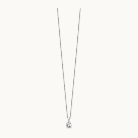 Solitaire Pendant Necklace, 0.50 ct tw Lab-Grown Diamond