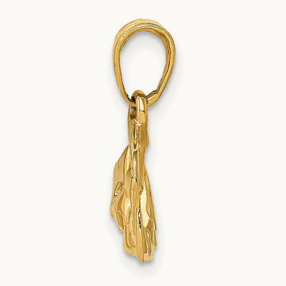 Polished Open-Backed Comedy/Tragedy Pendant — photo set