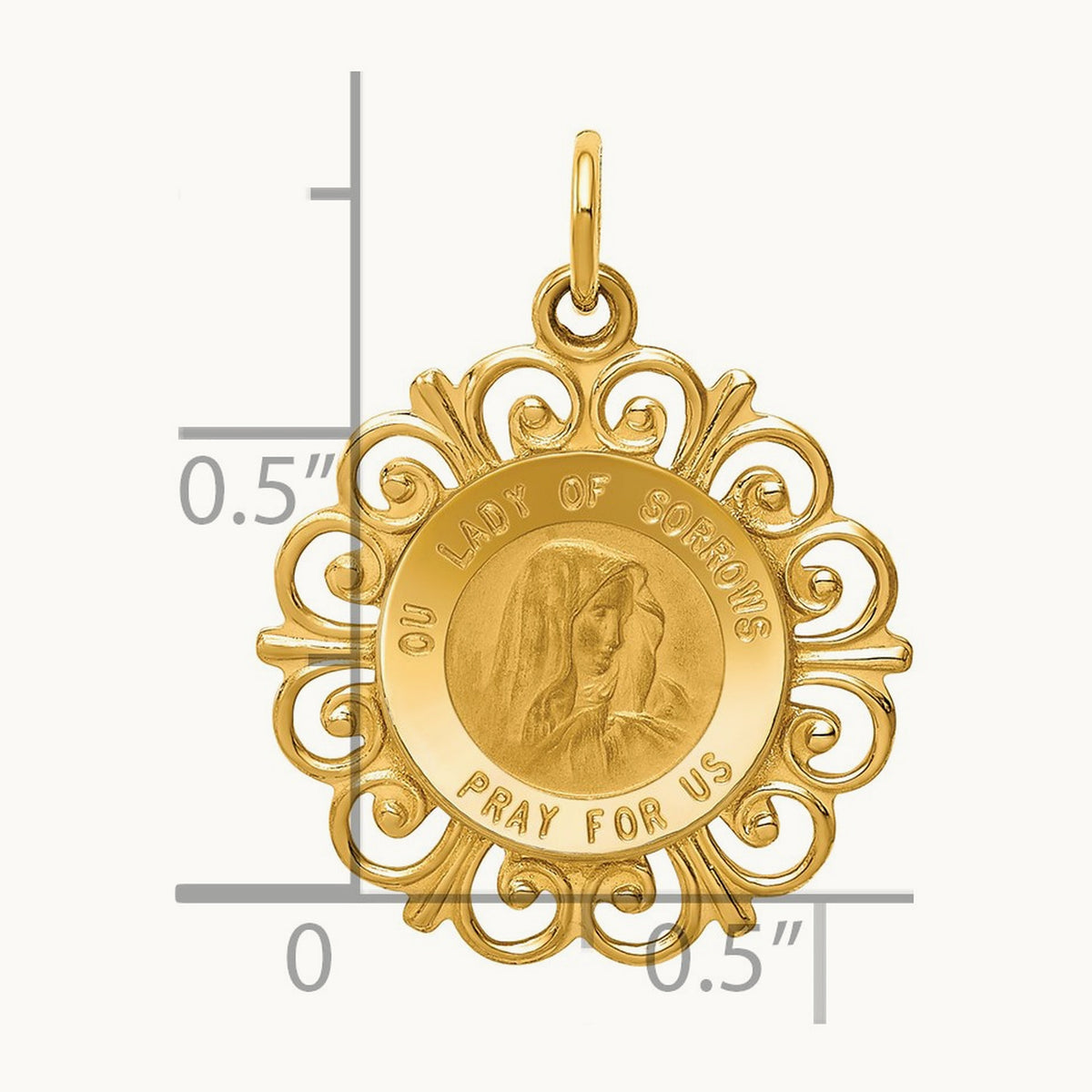 Our Lady of Sorrows Medal Pendant — photo set