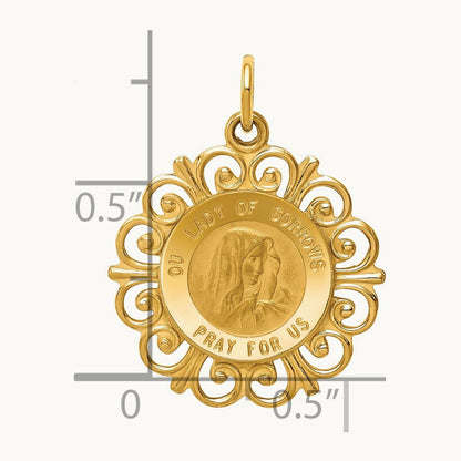 Our Lady of Sorrows Medal Pendant — photo set