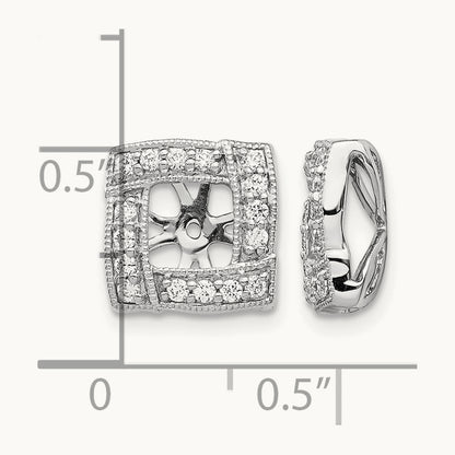 Diamond Square Earring Jackets — photo set