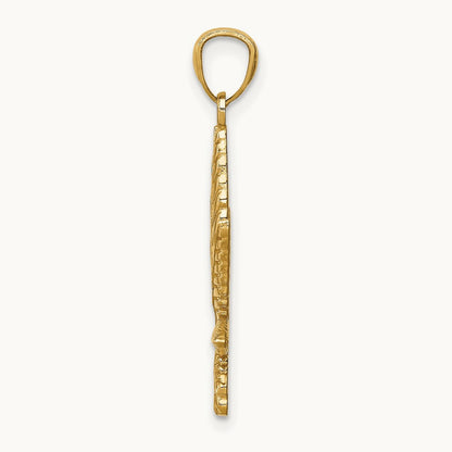 Leaf Pendant, 14K