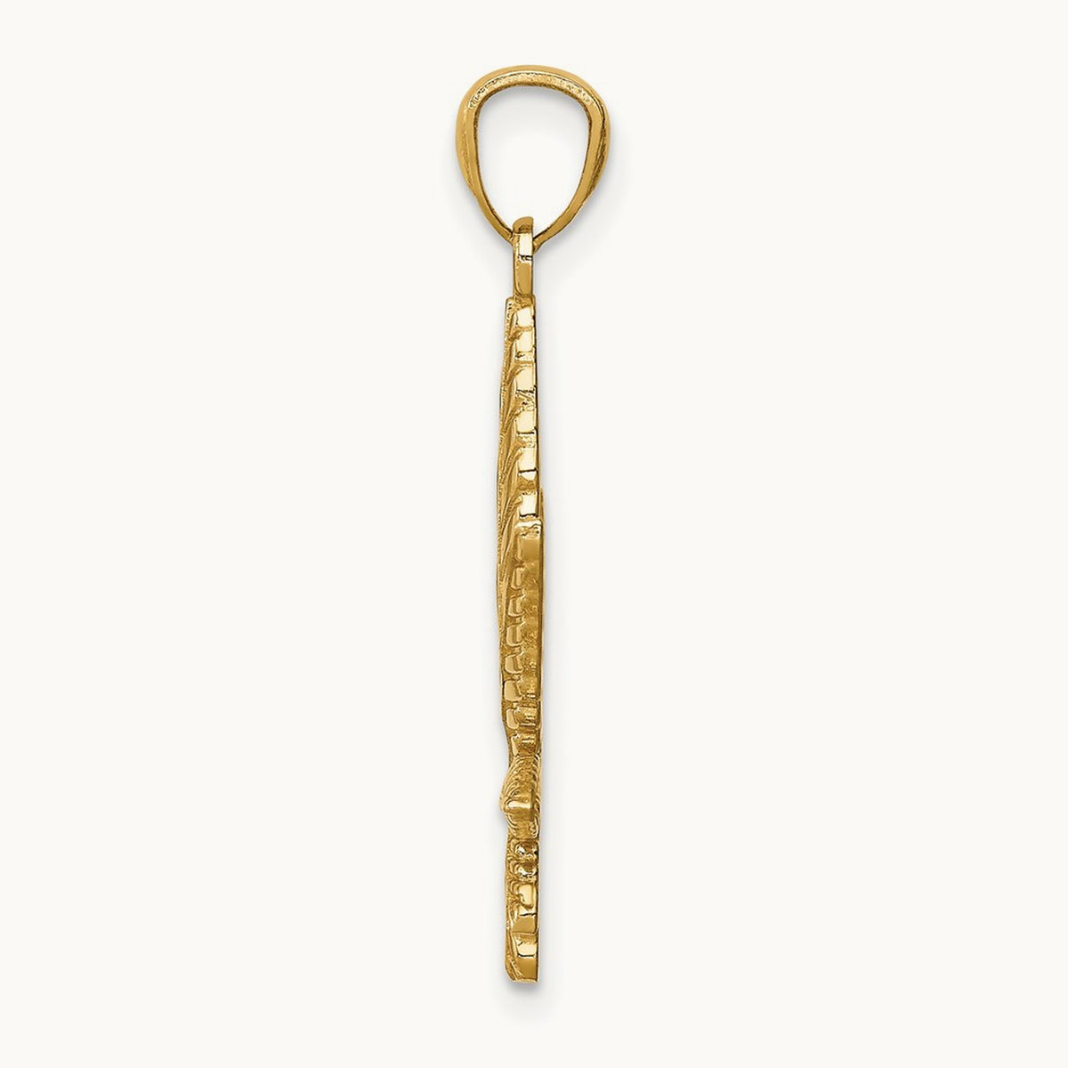 Leaf Pendant, 14K