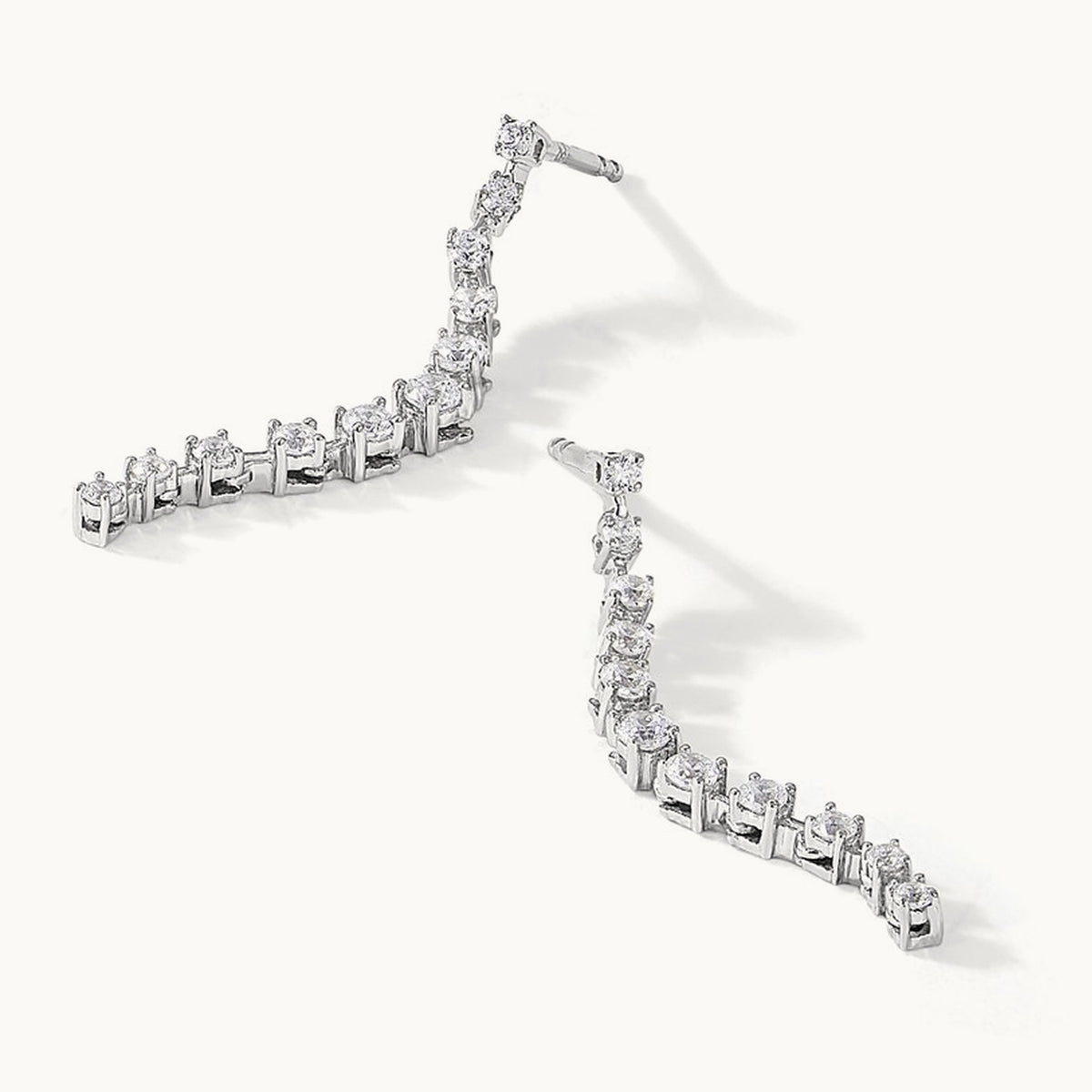Dangle Post Earrings, 0.75 ct tw Lab-Grown Diamond