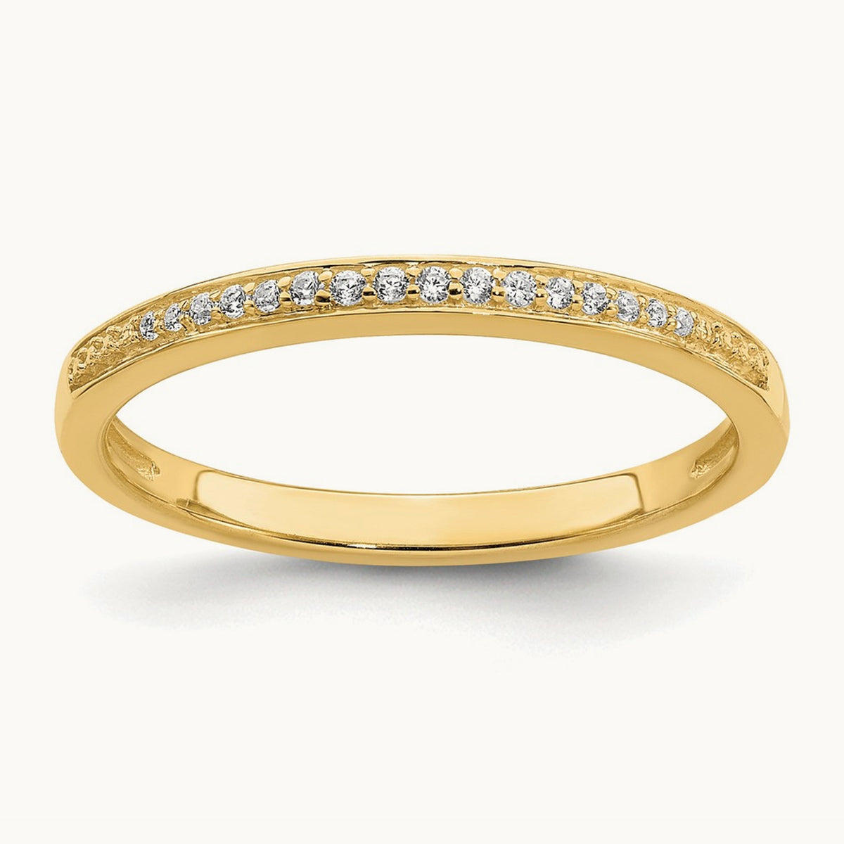 Wedding Band, 0.05 ct tw Lab-Grown Diamond
