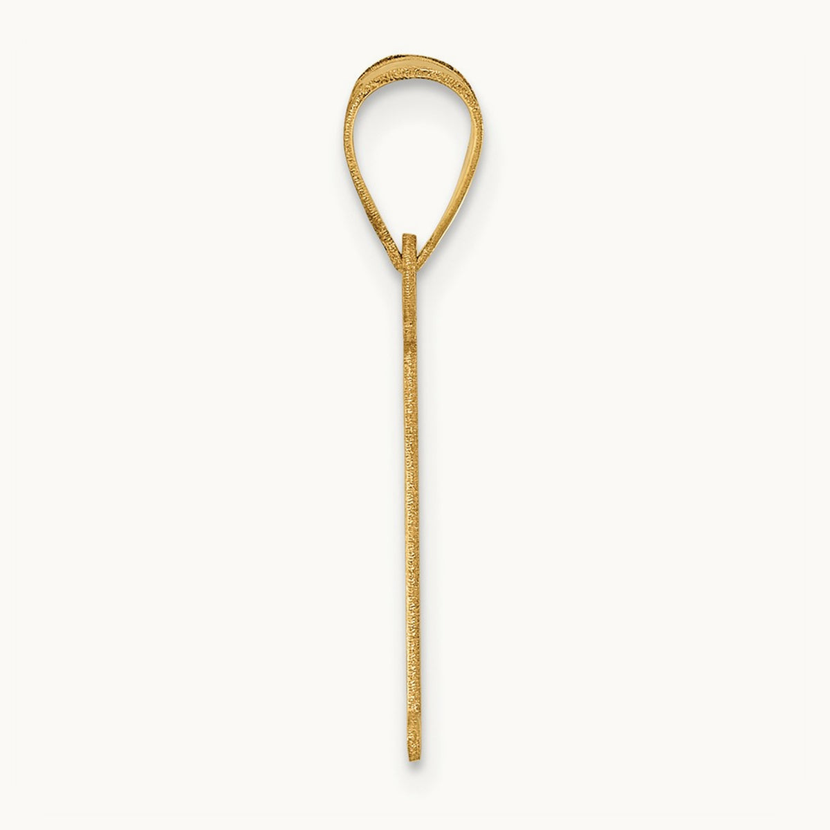 Polished Initial Pendant — I