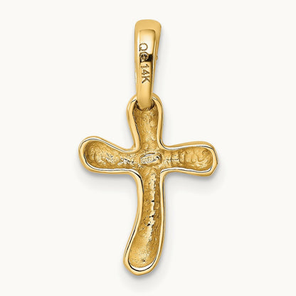 Small Freeform Cross, 14K