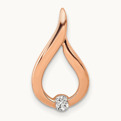 1/10ct. Diamond Teardrop Chain Slide — photo set