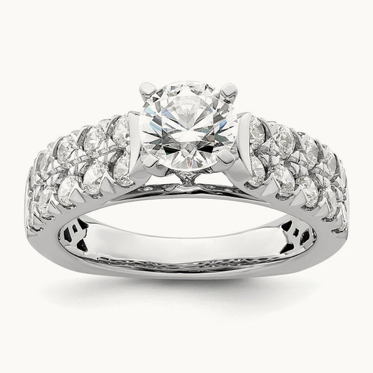 Semi-Mount Engagement Ring, 1.00 ct tw Lab-Grown Diamond
