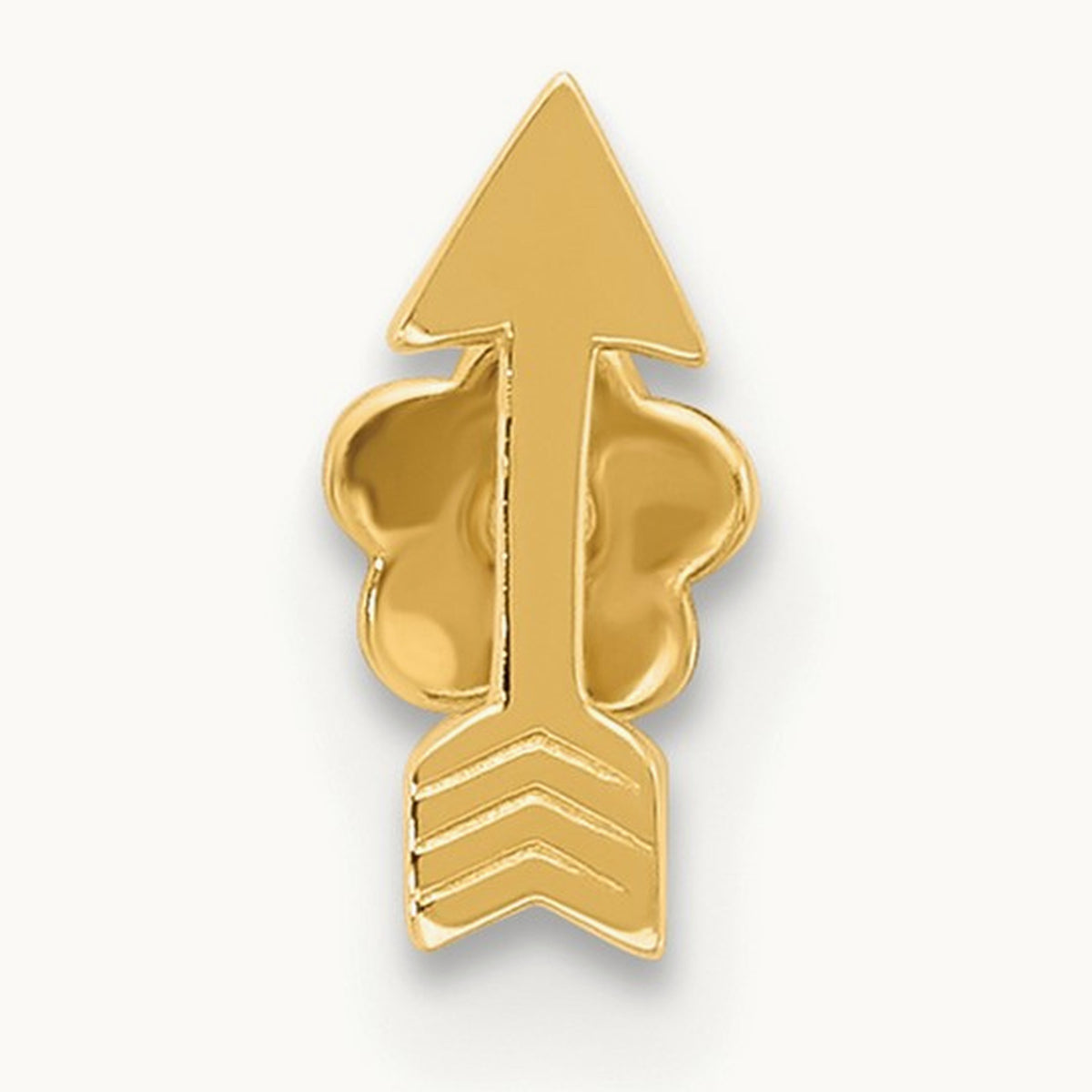 18 Gauge Polished Arrow Cartilage Body Jewelry, 14K