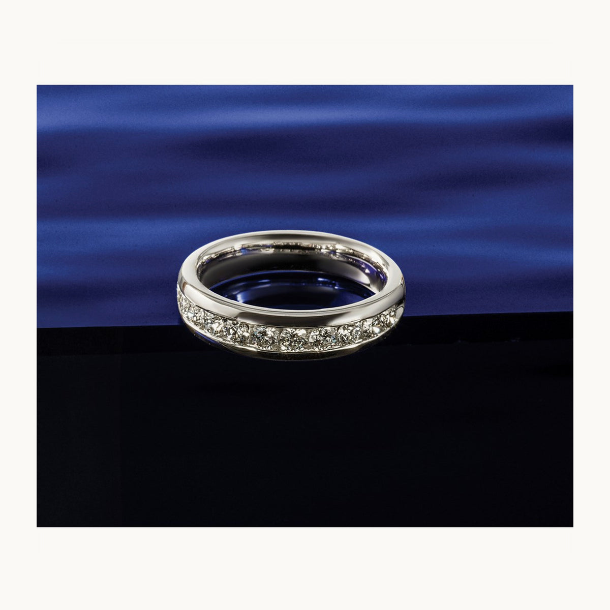 Channel-Set 11 Stone Band — 1/2 ct, 7