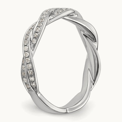 Diamond Wedding Band, 14K White Gold