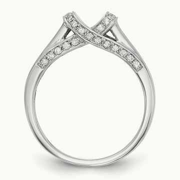 Peg Set Semi-Mount Engagement Ring, 0.50 ct tw