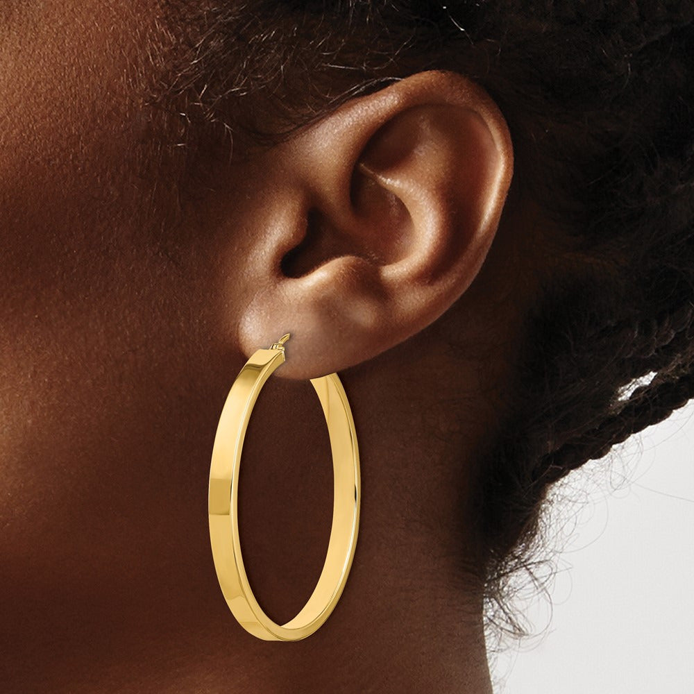 Polished Hoop Earring — 14K Yellow Gold