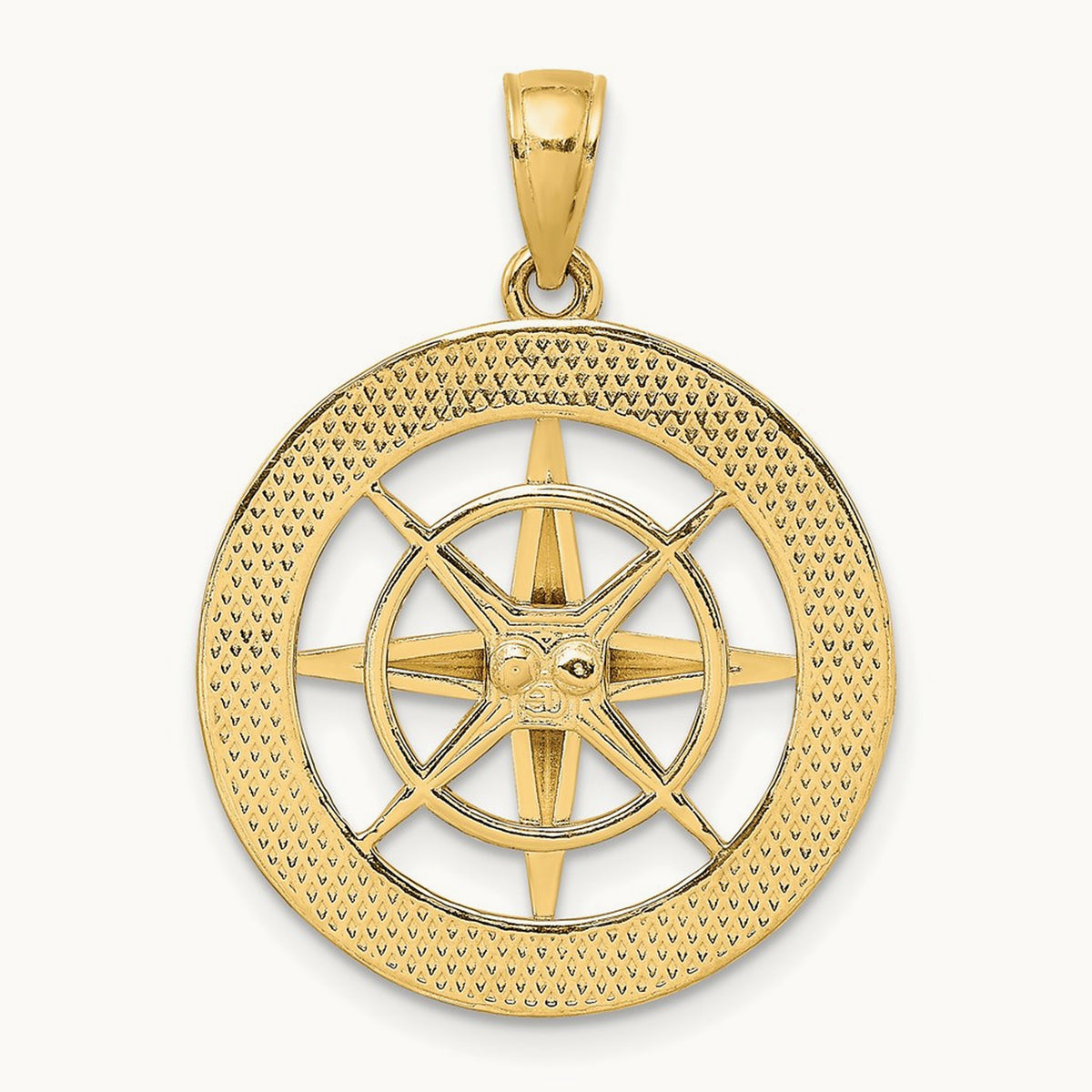Nautical Compass Charm — 29mm