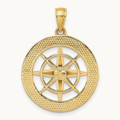 Nautical Compass Charm — 29mm