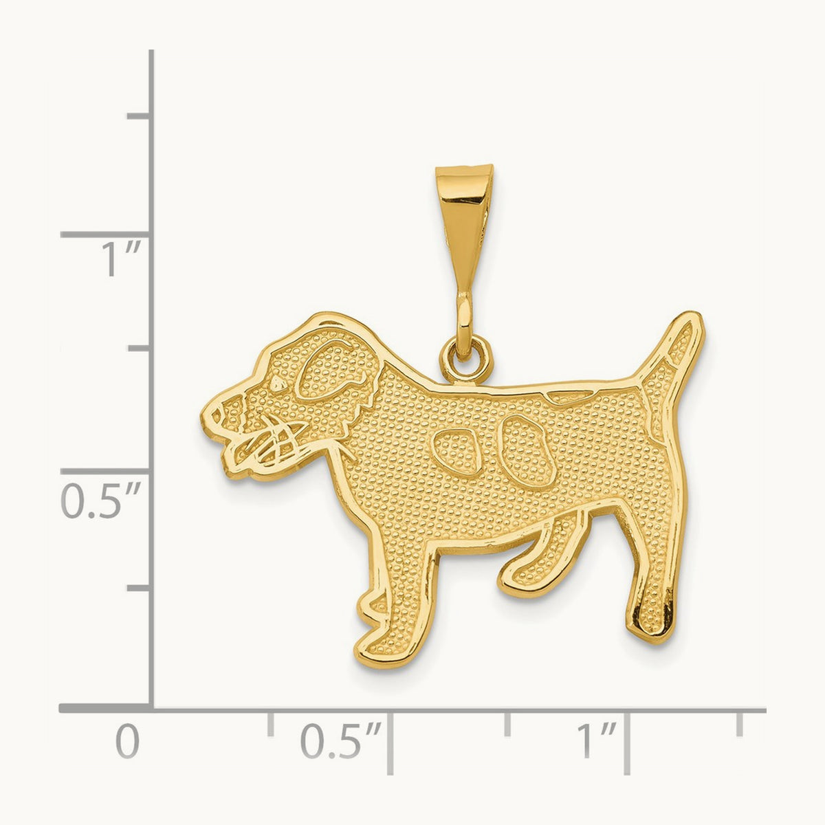 Jack Russell Terrier Dog Pendant, 14K