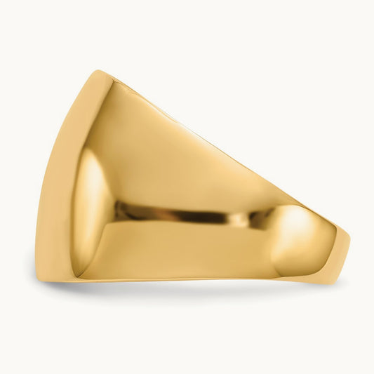 Polished Dome Ring, 14K