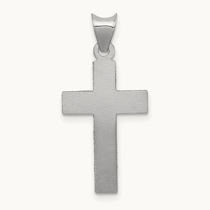 Crucifix Pendant, 14K White Gold