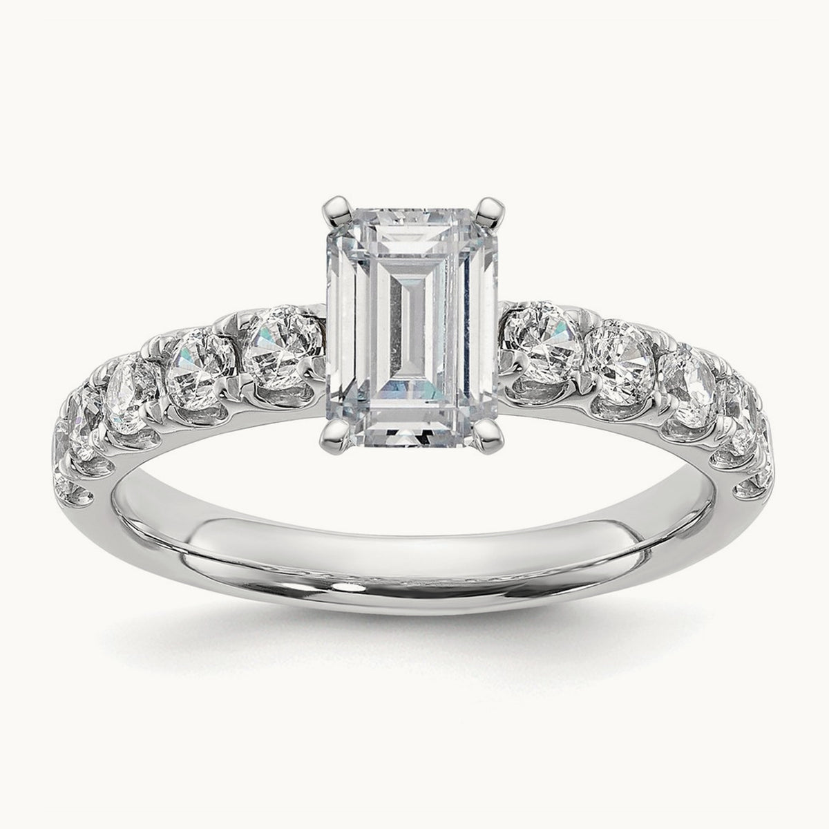 Emerald Engagement Ring — 1 3/4 ct, 7