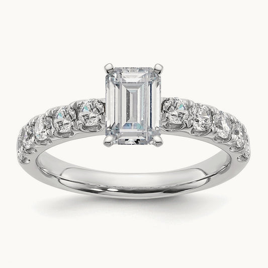 Emerald Engagement Ring — 1 3/4 ct, 7