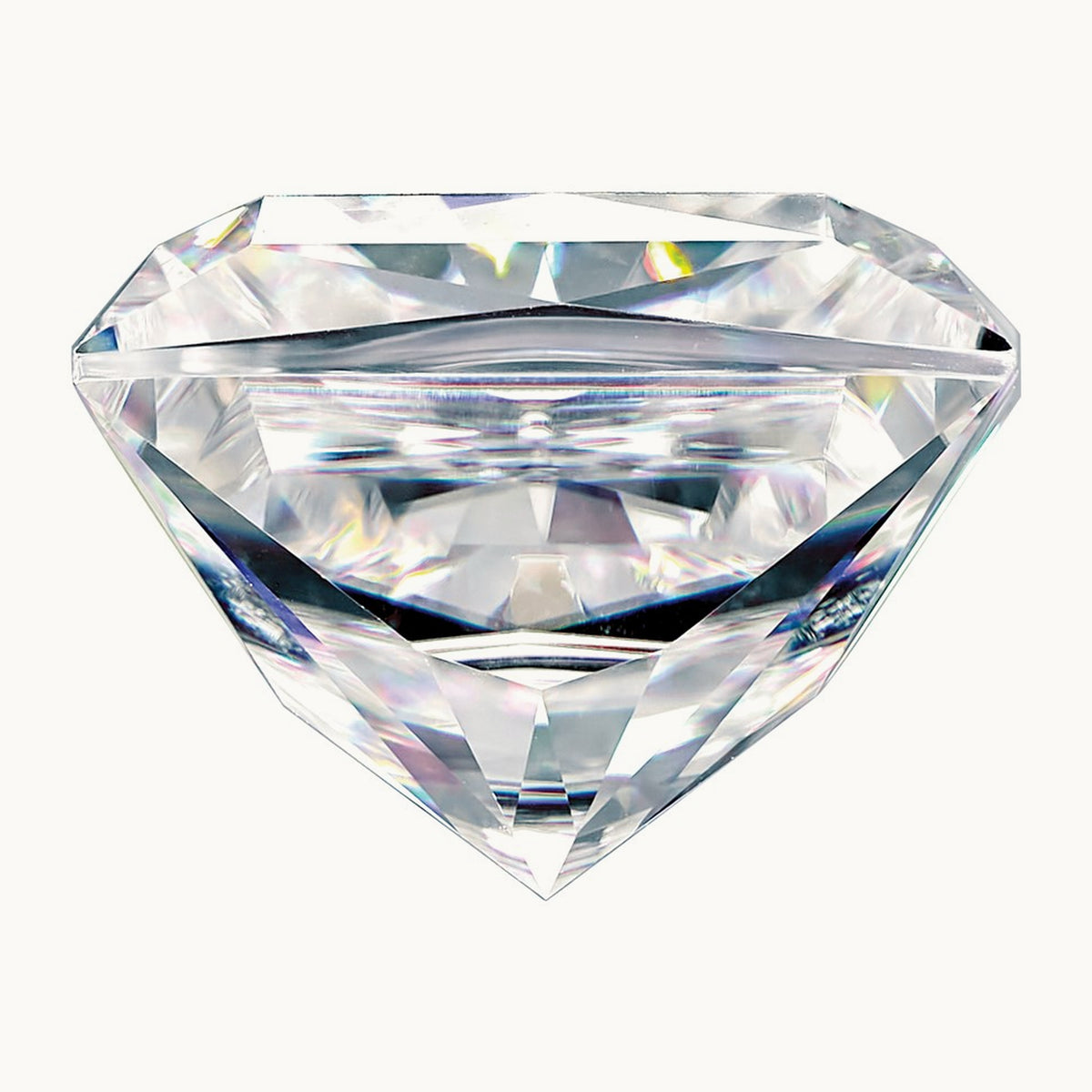 Square Brilliant Pure Light D-E-F Moissanite, 6.5mm