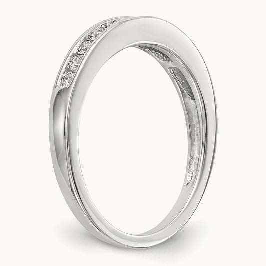 Diamond Wedding Band, 14K White Gold