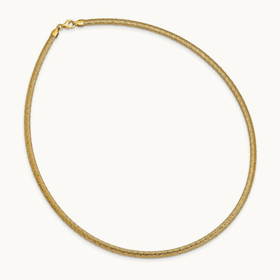 Stretch Mesh Necklace, 14K