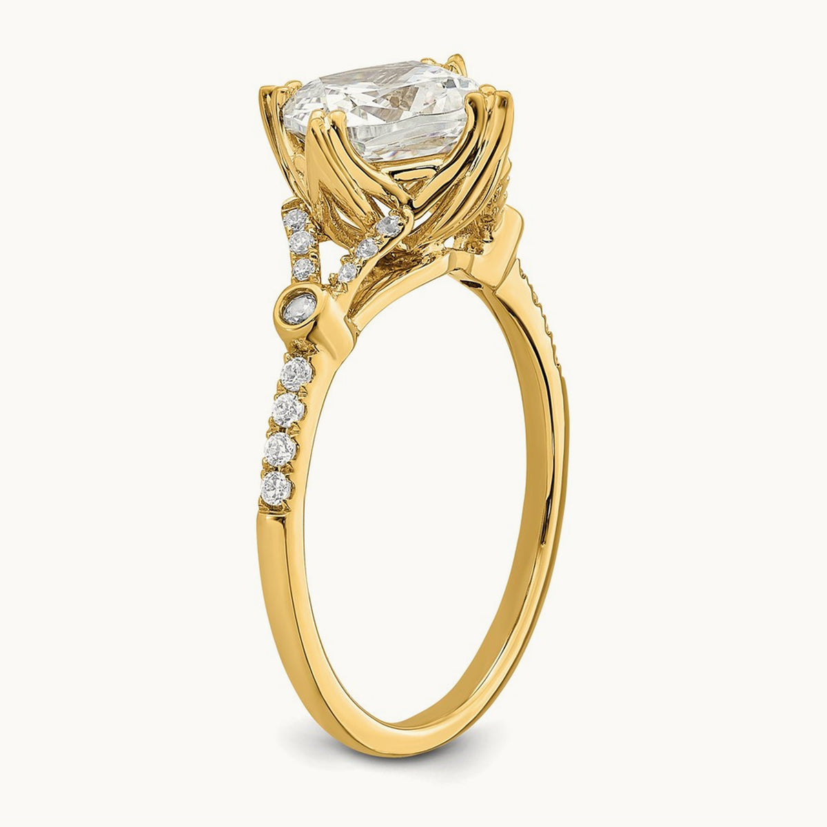 Cushion Semi-Mount Engagement Ring — 2 ct, 7