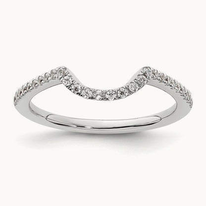 Diamond Wedding Band, 14K White Gold