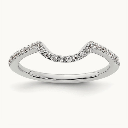 Diamond Wedding Band, 14K White Gold