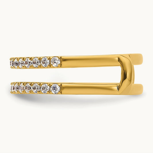 Ring Guard, 0.50 ct tw Lab-Grown Diamond — 14K Yellow Gold