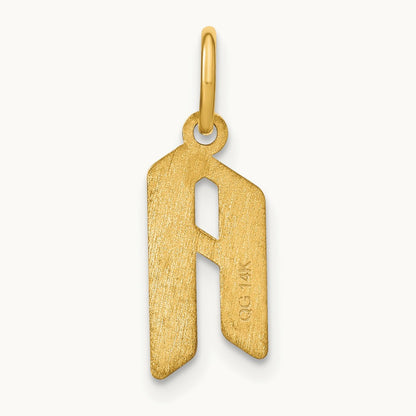 Initial Pendant, 14K Yellow Gold
