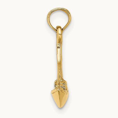 3-D Cargo Ship W/ Tug Boat Charm, 14K
