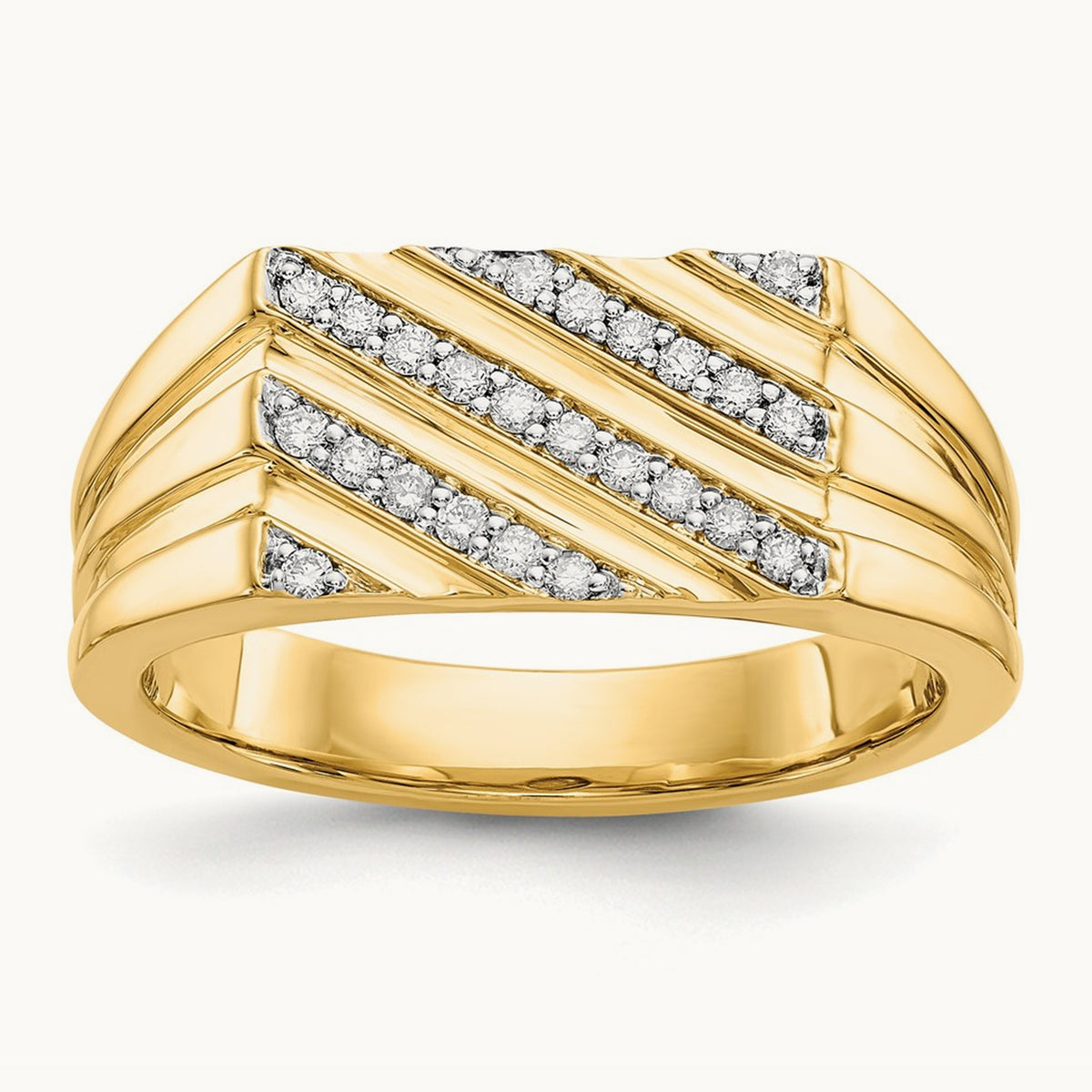 Diamond Mens Ring, 14K