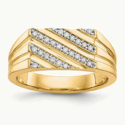Diamond Mens Ring, 14K