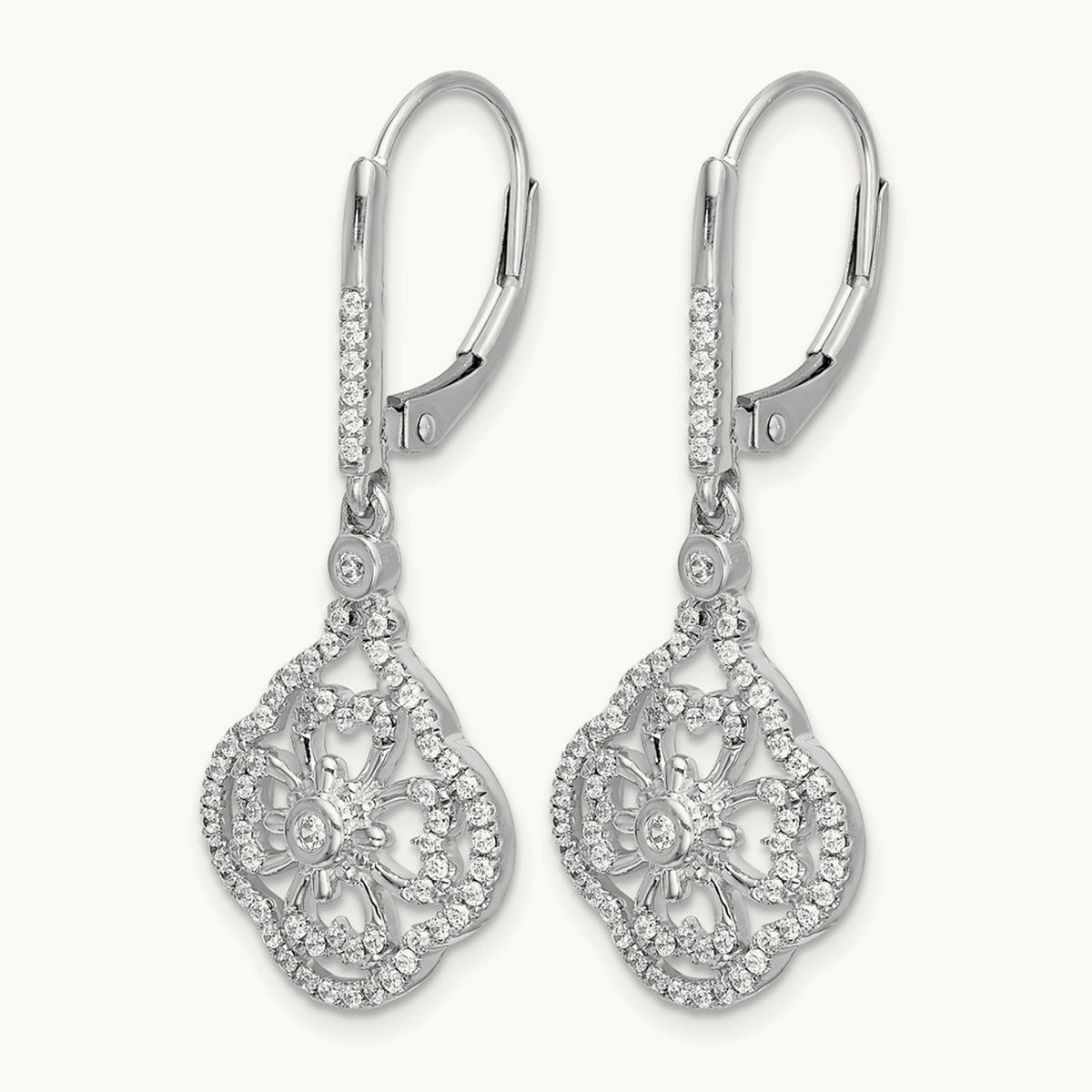Fashion Leverback Earrings, 0.50 ct tw Lab-Grown Diamond